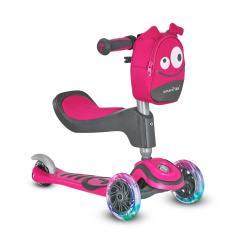  Smart Trike Scooter T1 LED Pink + 