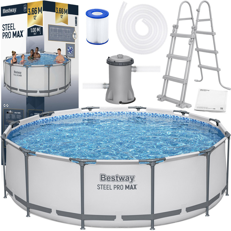 Каркасний круглий басейн Bestway 12FT 366x100cm 56418