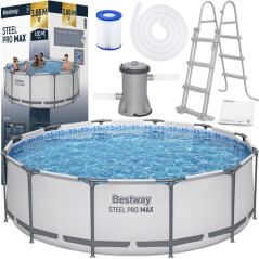 Каркасний круглий басейн Bestway 12FT 366x100cm 56418