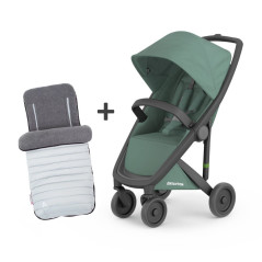 Прогулянкова коляска Greentom Classic Black/Sage